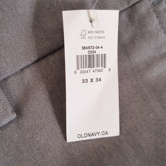 Greyish blue old navy men's pants - Picture 3 of 3